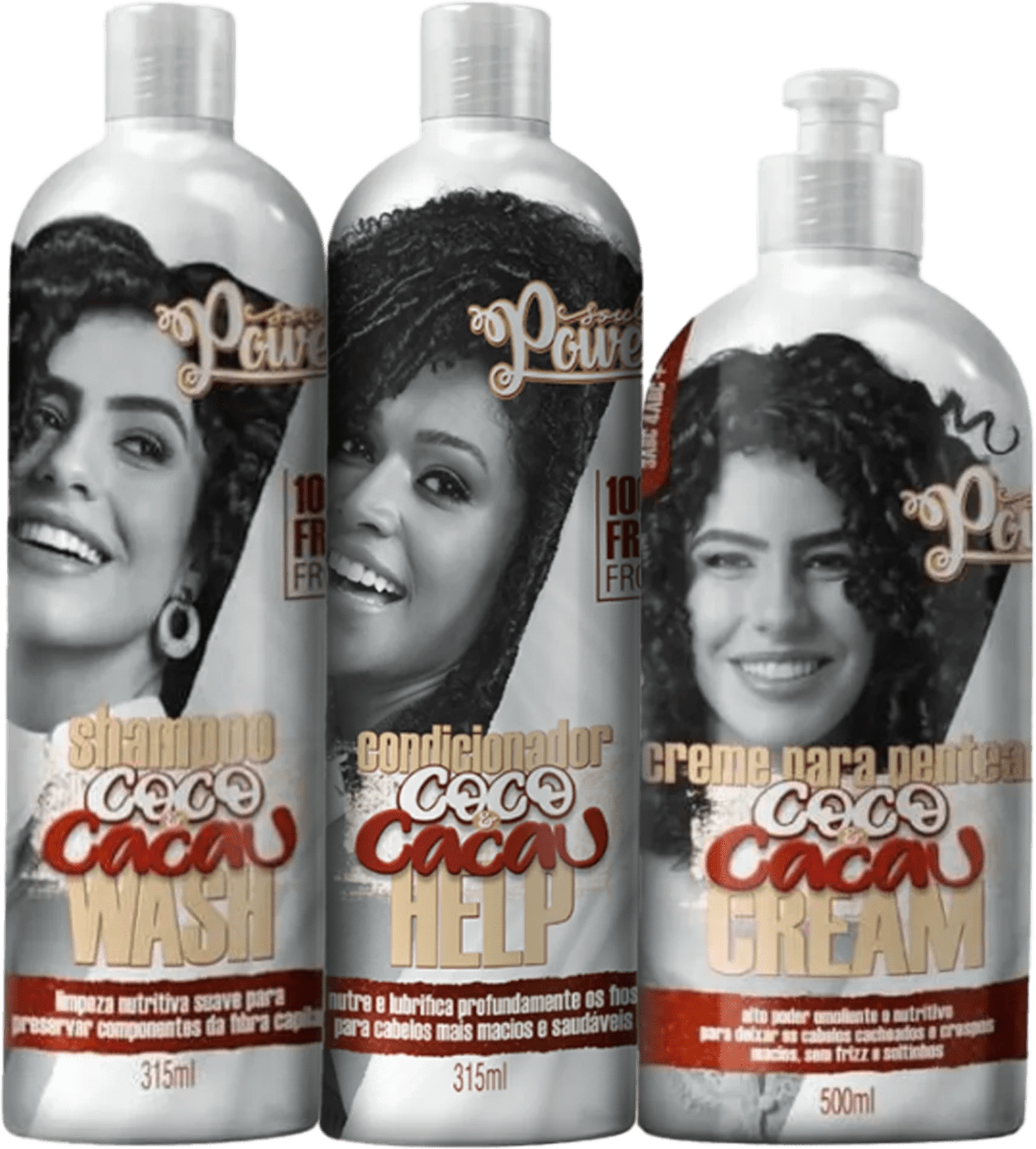 CREME DE PENTEAR COCO E CACAU CREAM WASH SOUL POWER - 500GR