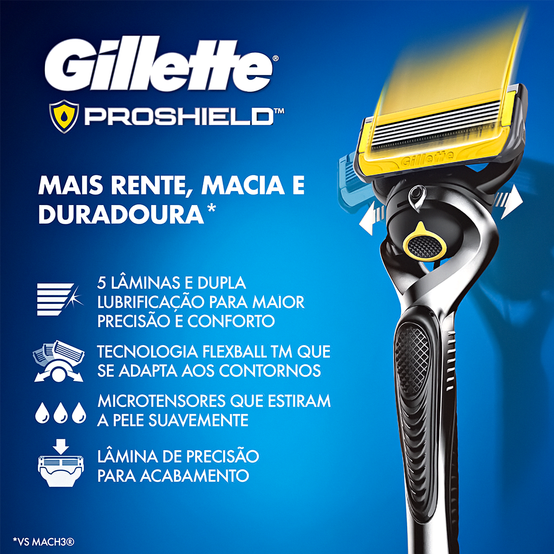 Kit Gillette Fusion Proshield Carga para Barbear | Beleza na Web