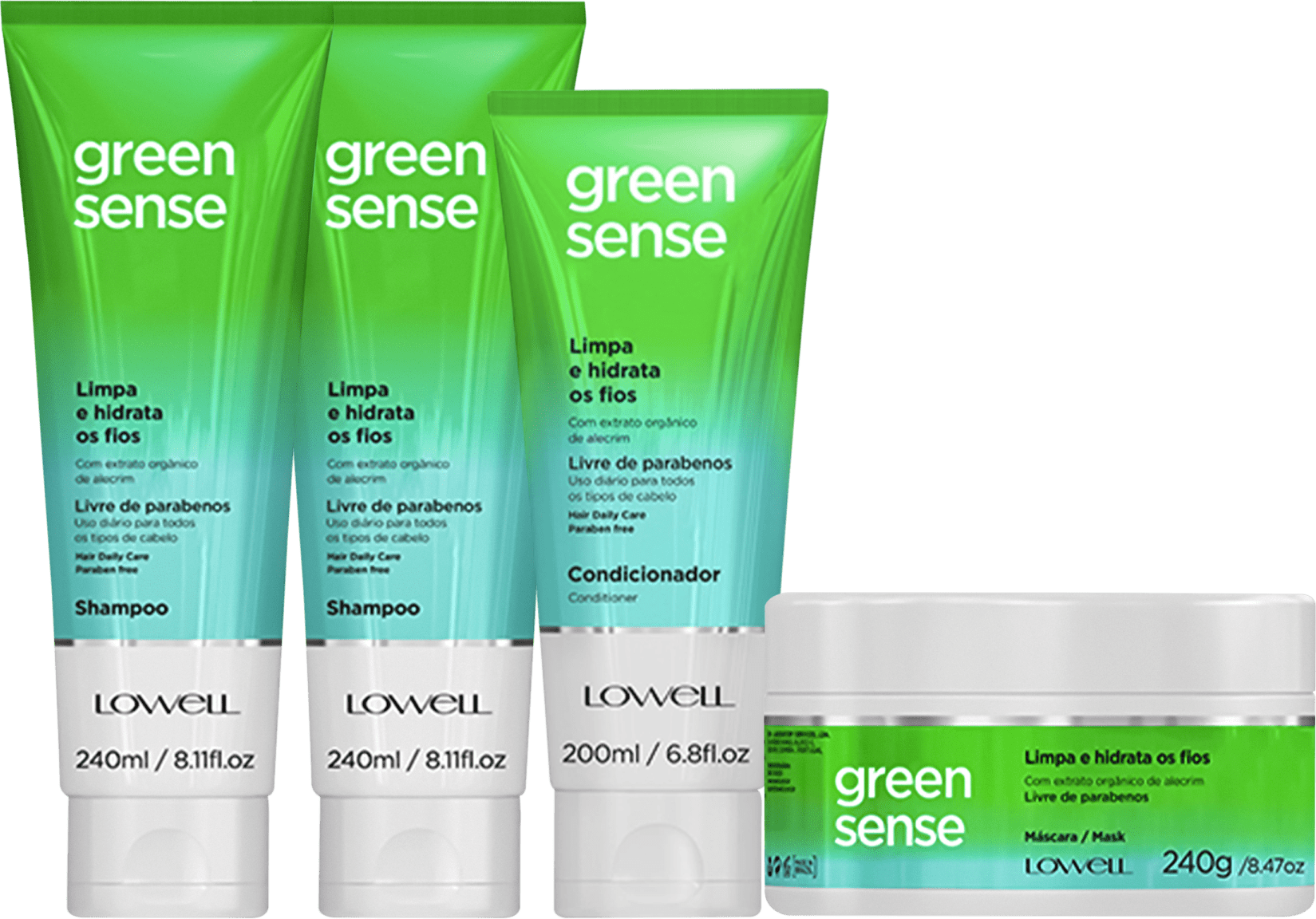 Kit Lowell Green Sense Limpeza Completa Beleza Na 