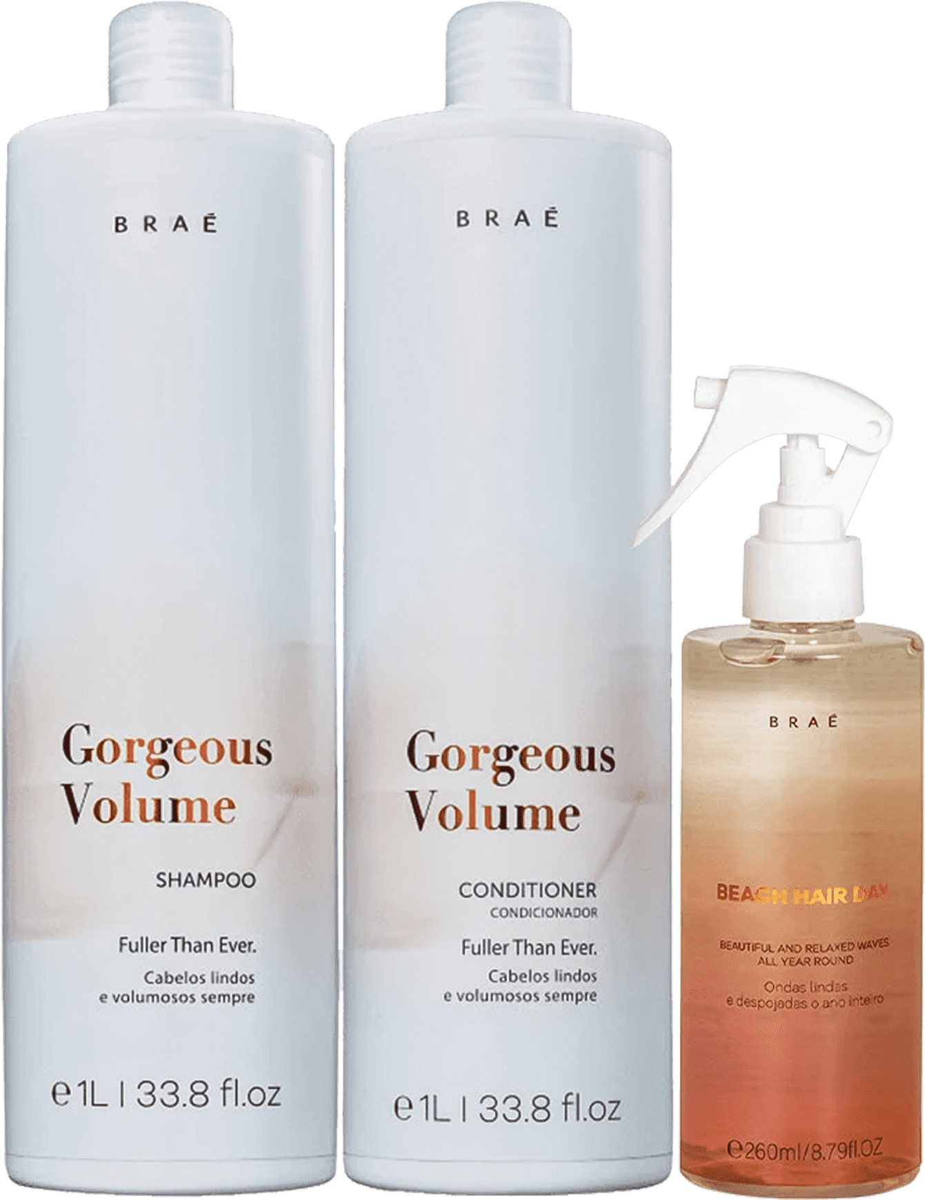 Kit Braé Volume Salon Duo Beach Hair Beleza Na 