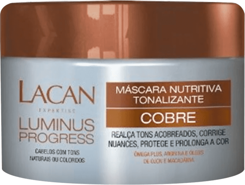 Máscara Tonalizante Lacan Luminus Cobre Beleza na 
