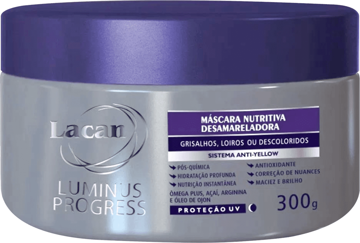 Máscara Lacan Luminus Desamareladora Beleza na 