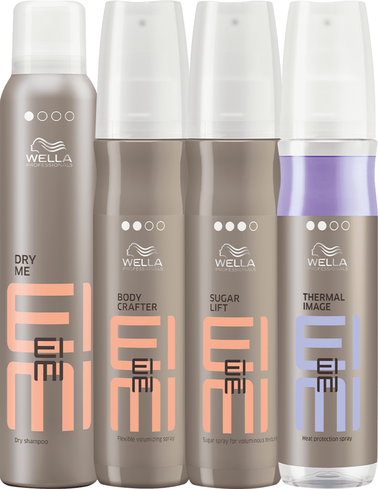 Kit Wella Professionals EIMI Spray Textura Volume Thermal (4 produtos)