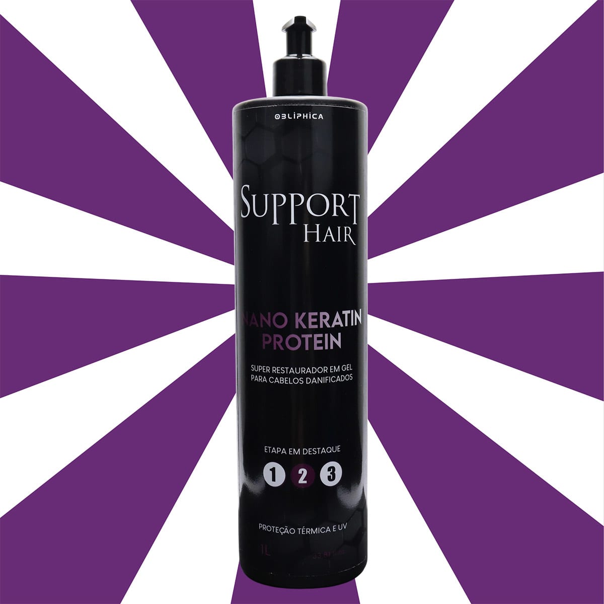 Obliphica Support Hair Nano Keratin Protein Beleza na 