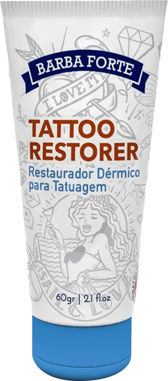 Restaurador Dérmico para Tatuagem Barba Forte Tattoo Restorer Beleza