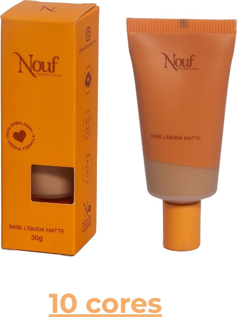 Base Líquida Matte Nouf 09 - 30 ML | Resistente à Água e ao Suor