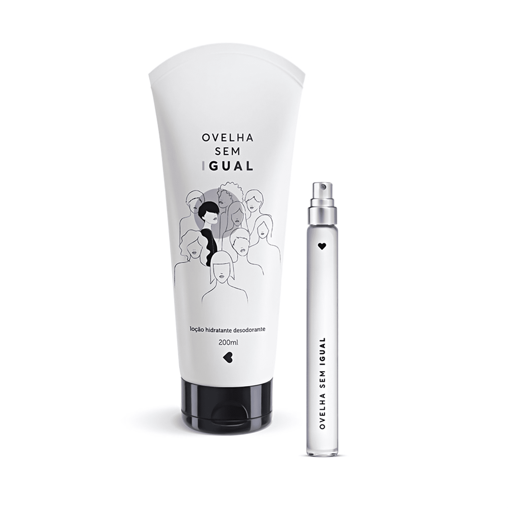 Kit Ovelha Sem Igual: Desodorante Colônia 10ml + Desodorante Loção Hidratante Corporal