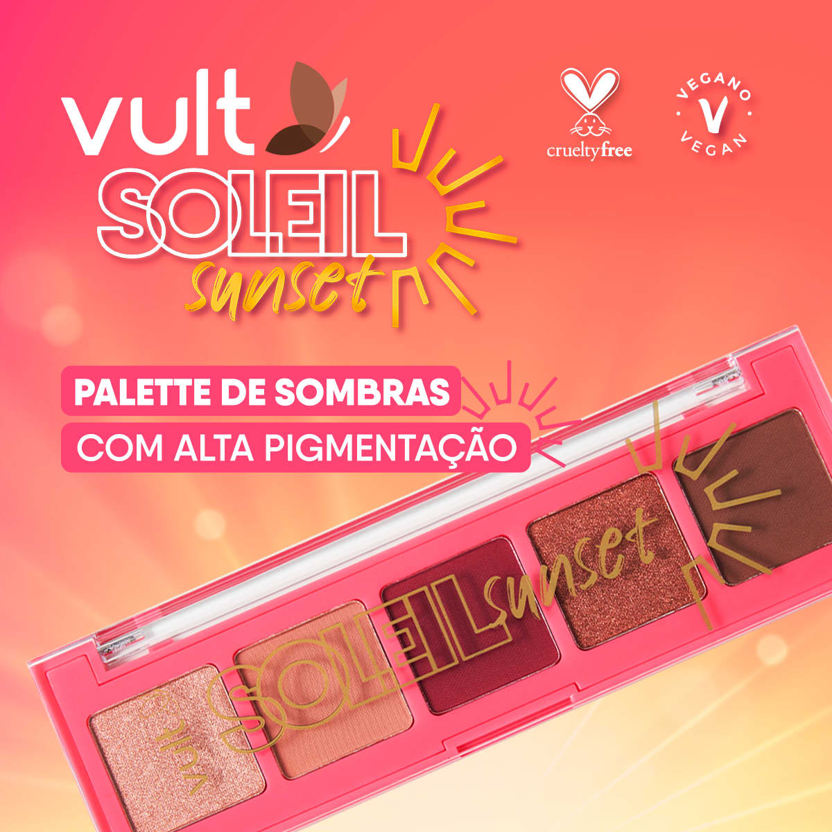 Paleta de Sombras Soleil Sunset 3g