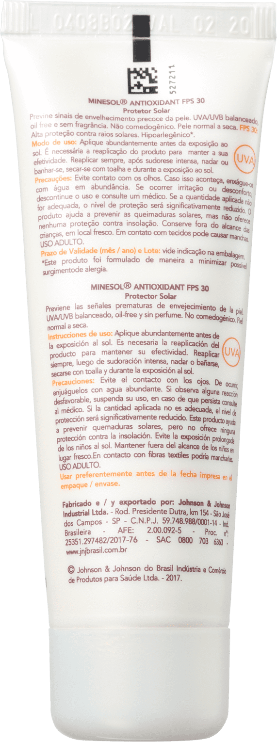 RoC Minesol Antioxidante FPS 30 - Protetor Solar Facial 50g
