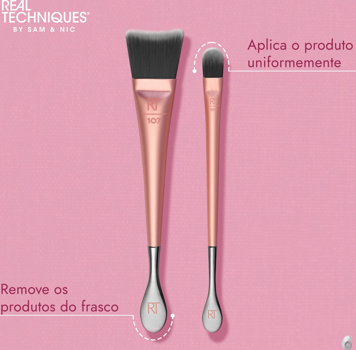 Kit Real Techniques Skincare Brush Duo Beautybox