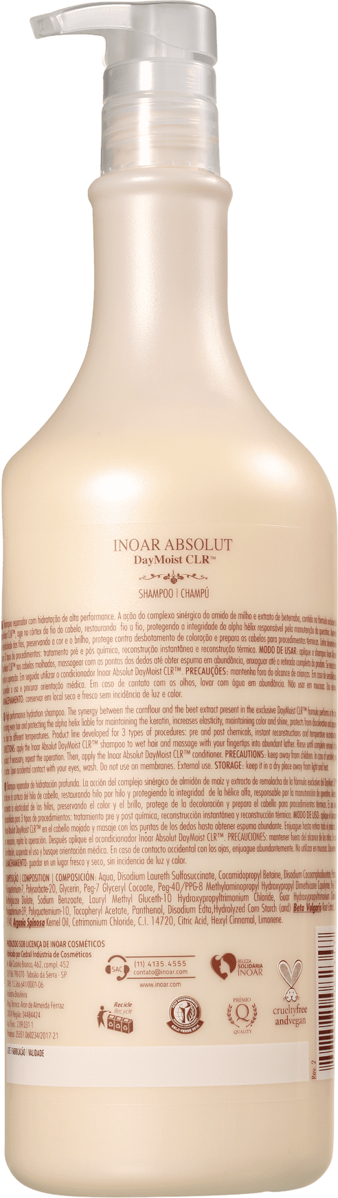 Inoar Absolut DayMoist CLR - Shampoo 1000ml