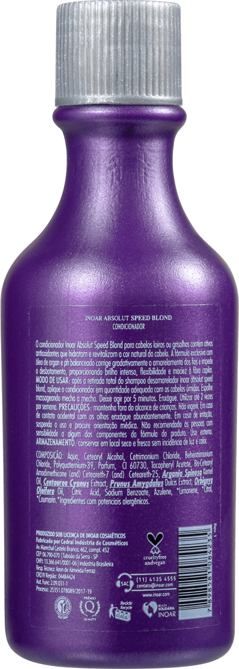 Inoar Absolut Speed Blond - Condicionador 60ml