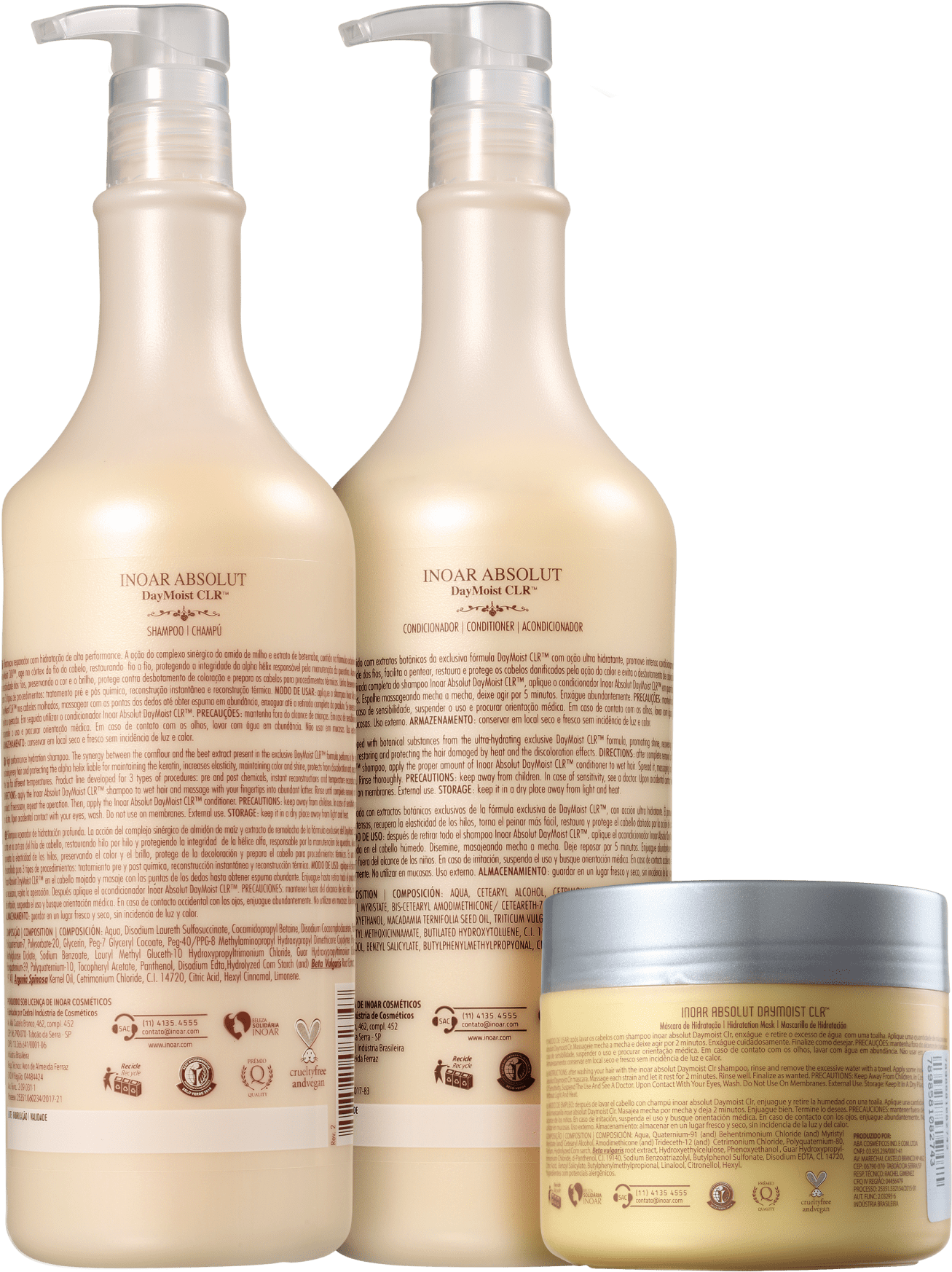 Kit Inoar Absolut DayMoist CLR Trio (3 Produtos)