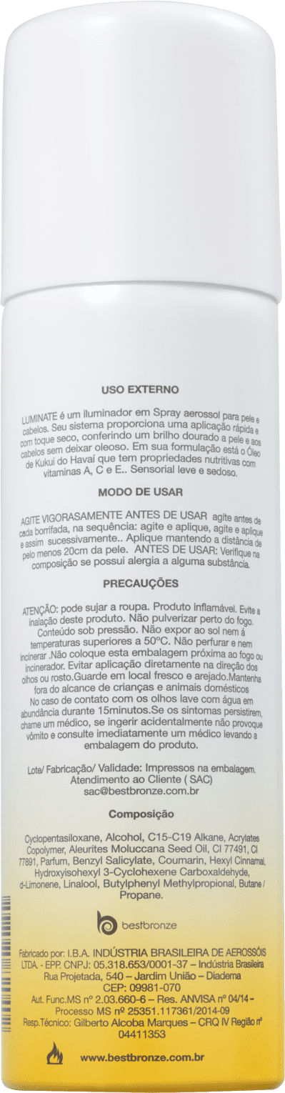 Best Bronze Luminate - Spray de Brilho 150ml