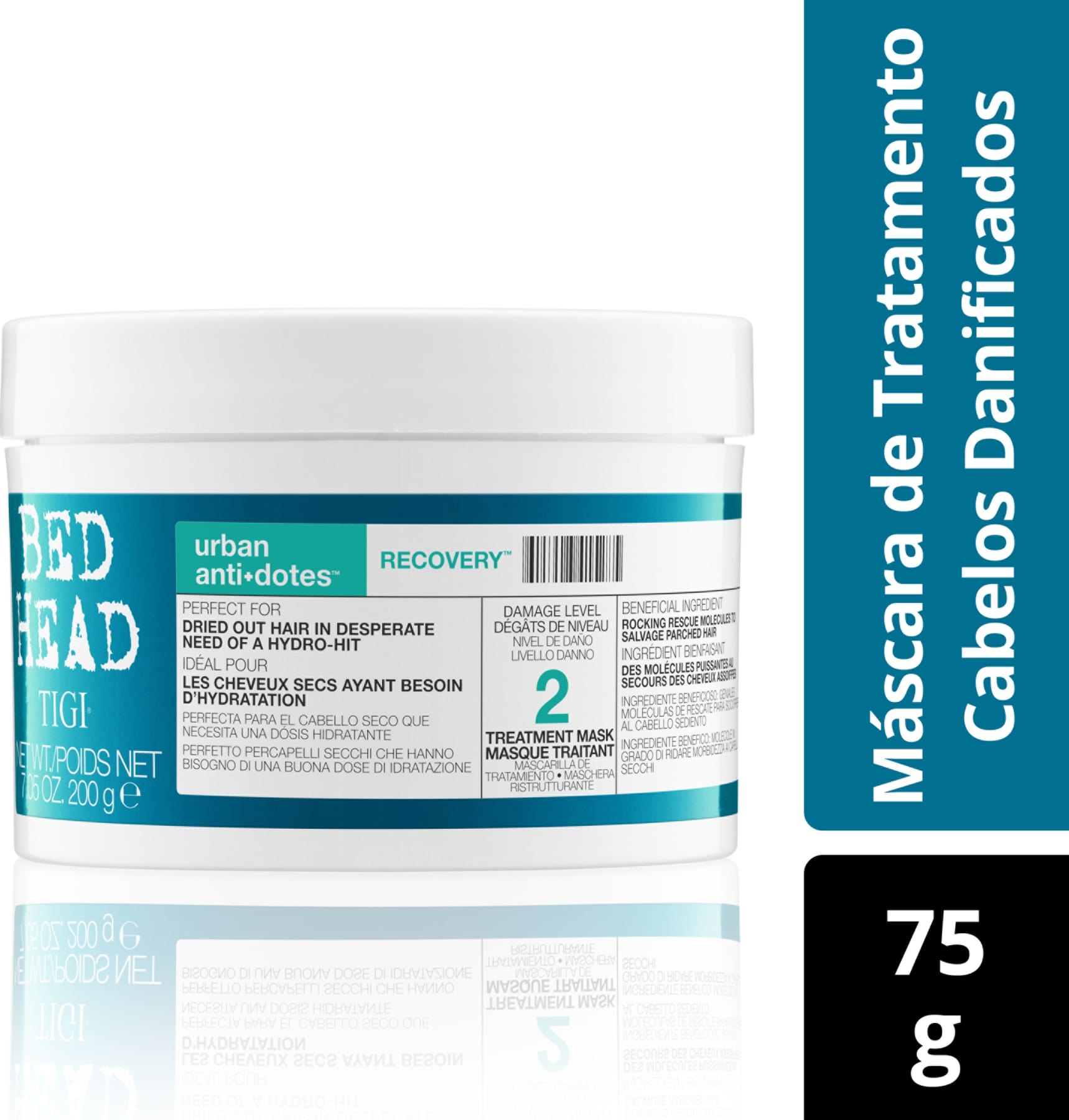 Máscara Capilar Bed Head Recovery Urban Anti+Dotes 2 200ml
