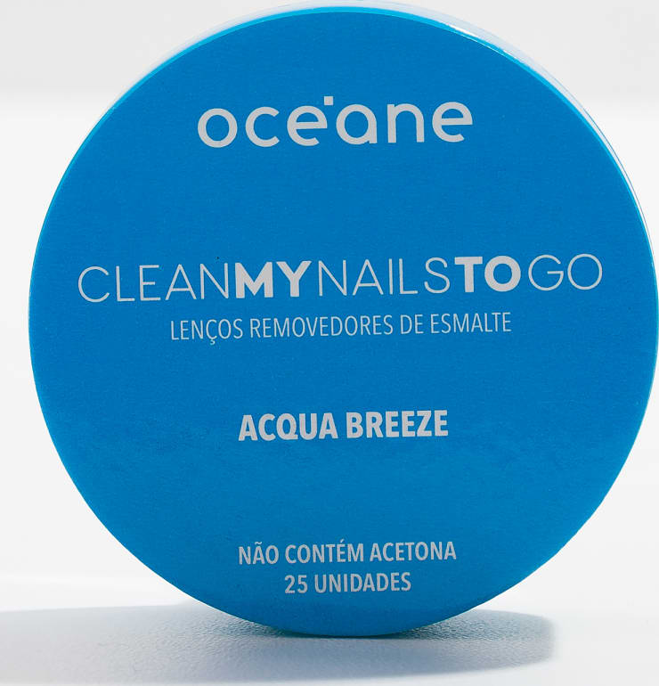 Clean My Nails To Go Acqua Breeze - Lenço Removedor de Esmalte (25 Unidades)