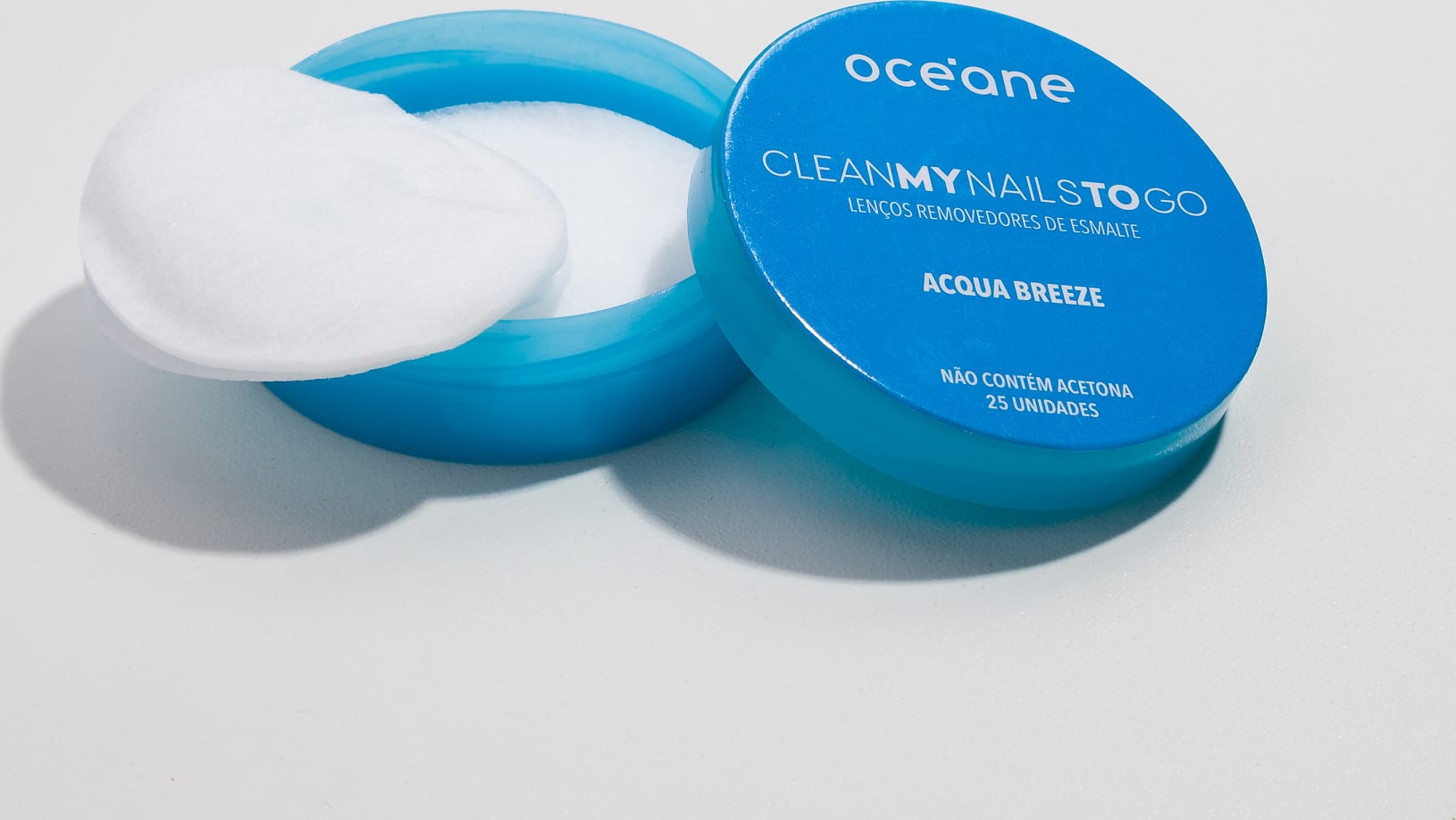 Clean My Nails To Go Acqua Breeze - Lenço Removedor de Esmalte (25 Unidades)