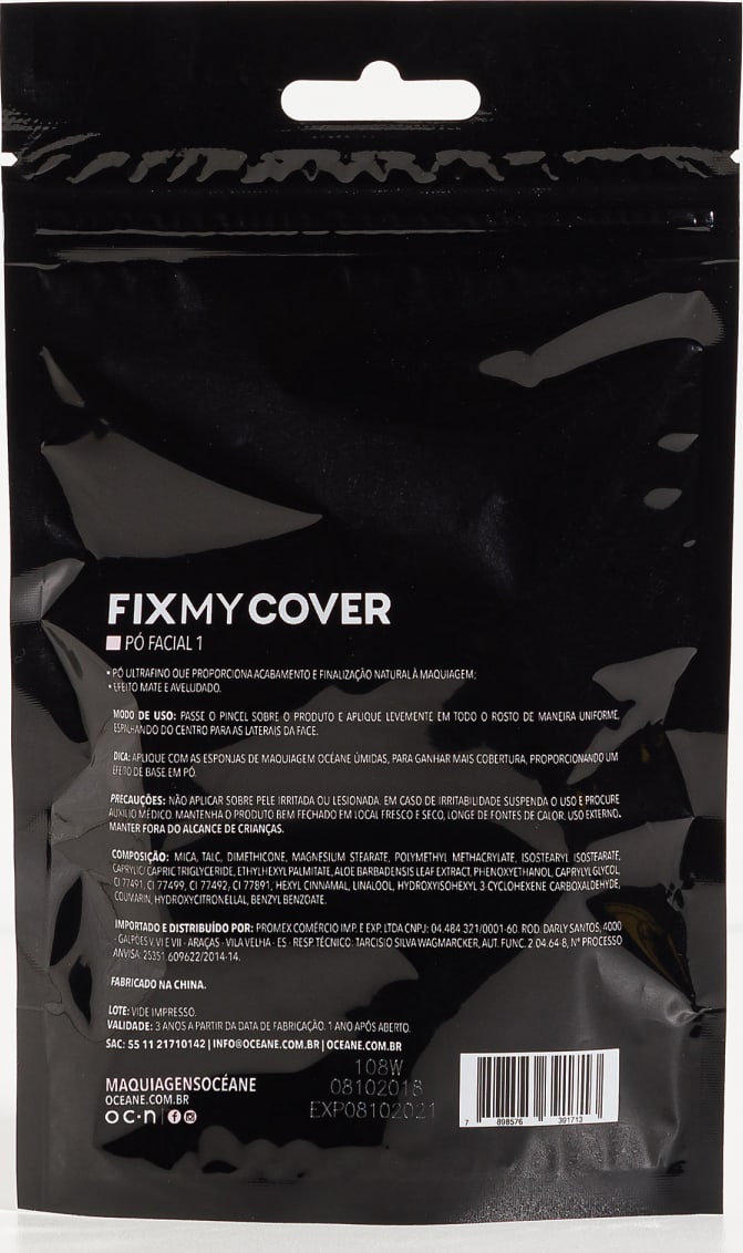 Fix My Cover 1 - Pó Compacto Matte