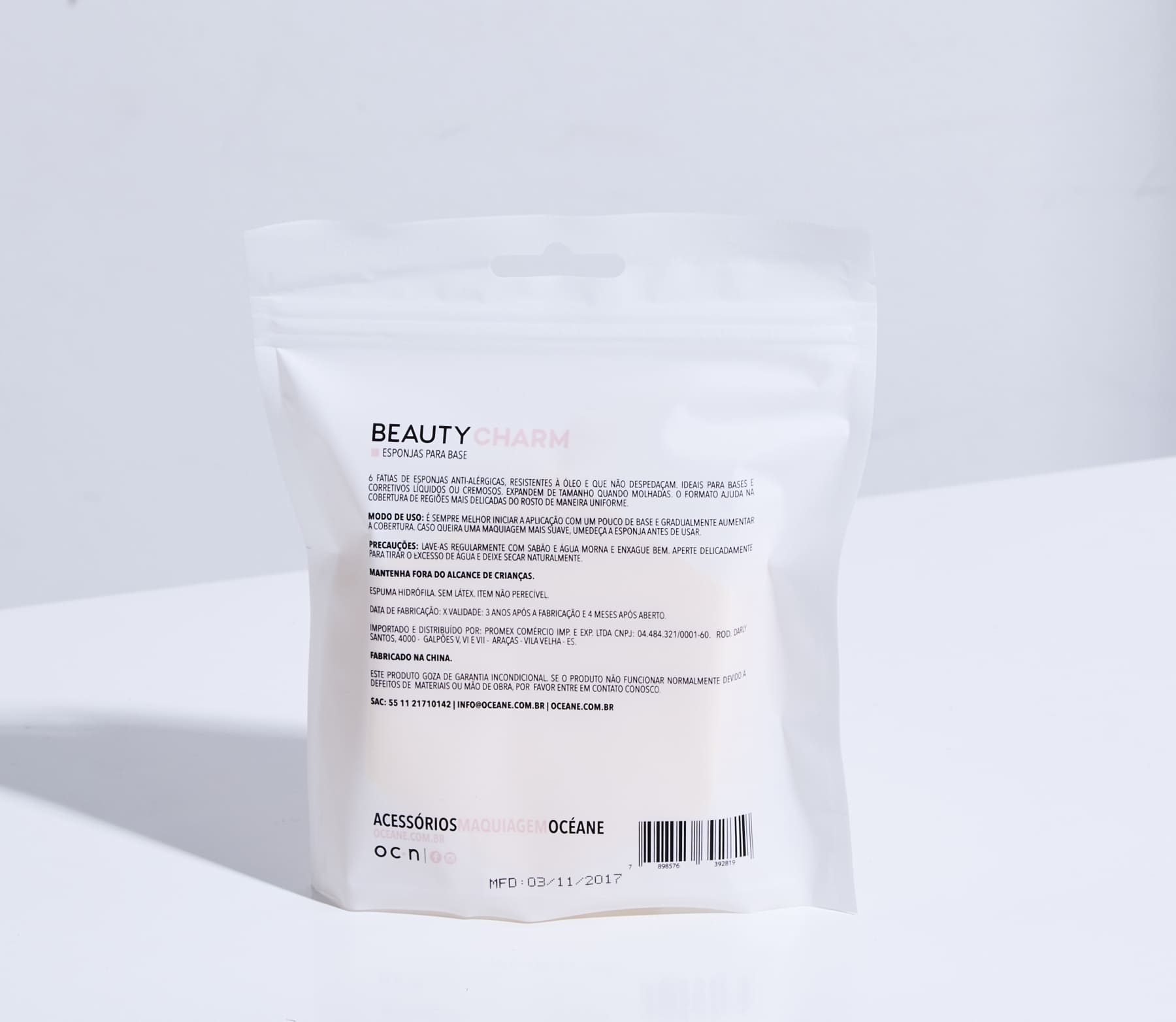 Beauty Charm - Esponja para Base (6 Unidades)