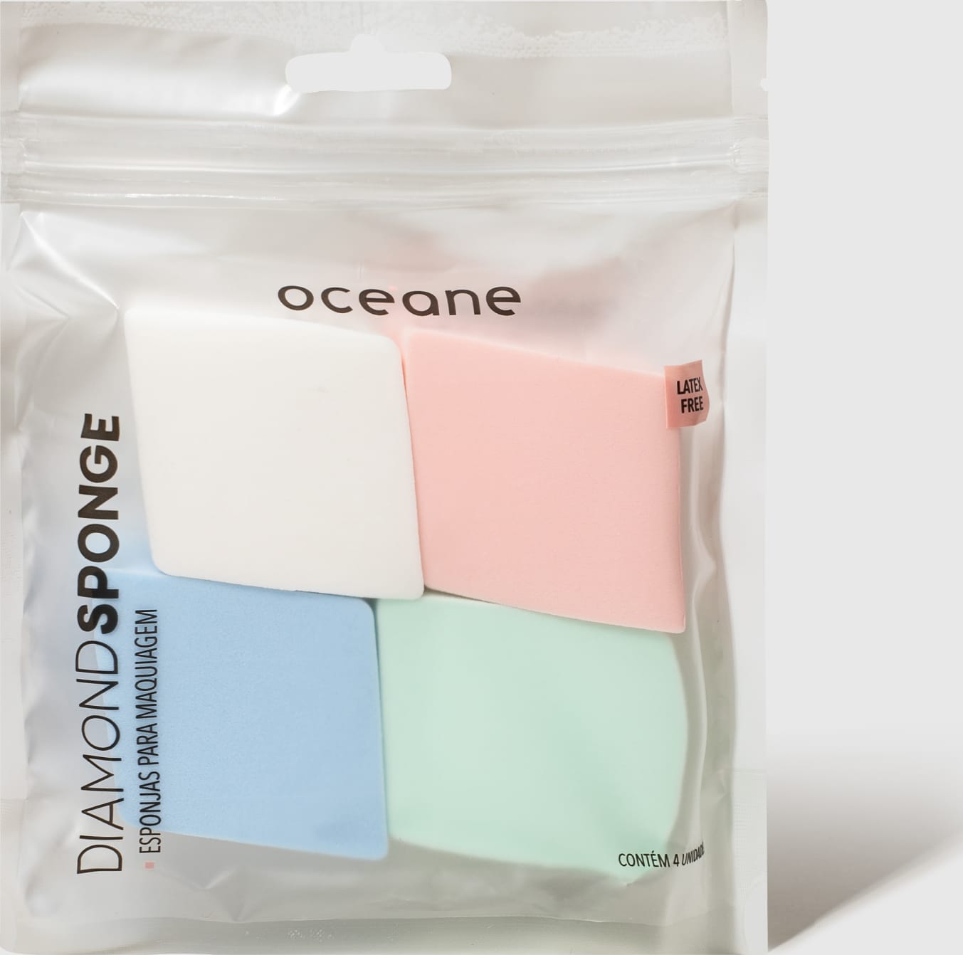Diamond Sponge - Esponja para Base e Corretivo (4 Unidades)