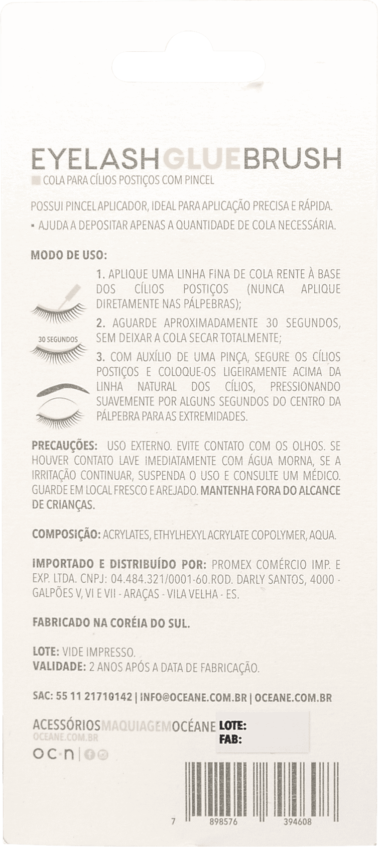 Océane Eyelash Glue - Cola para Cílios 5g