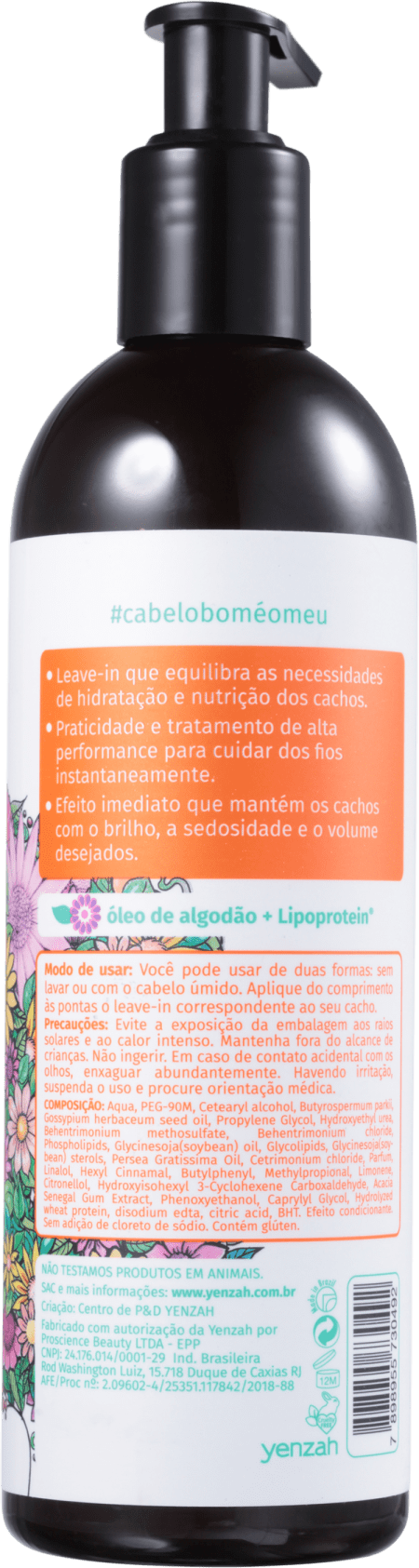 Yenzah Sou+Cachos Forte - Leave-in 365ml