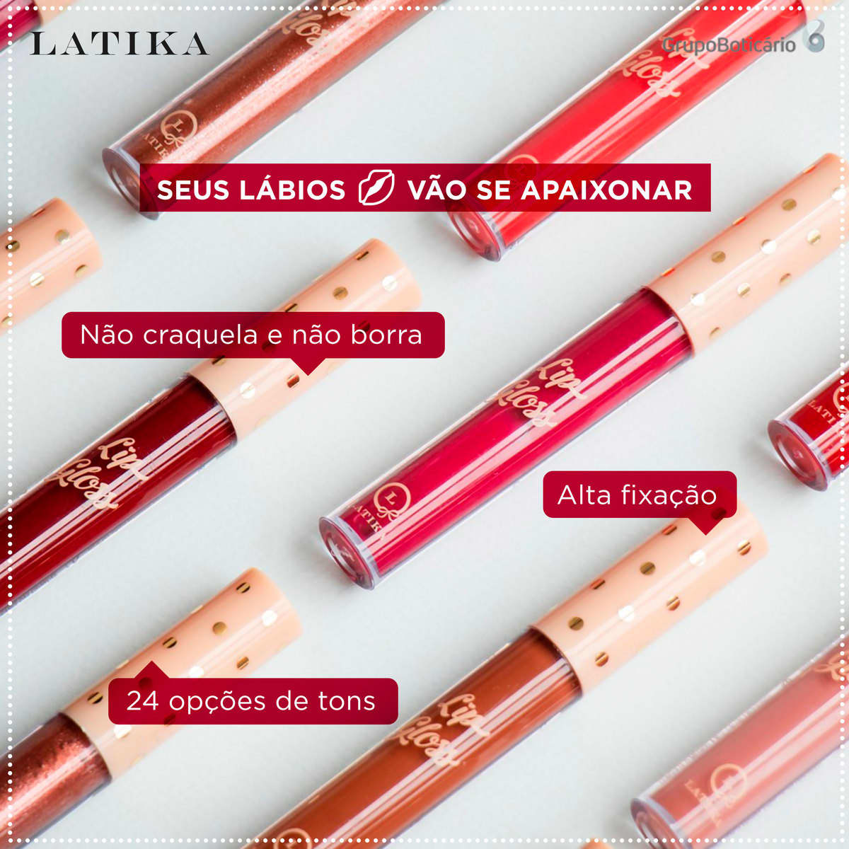 Batom Líquido Lip Matte Latika Cor Nude Nº 30