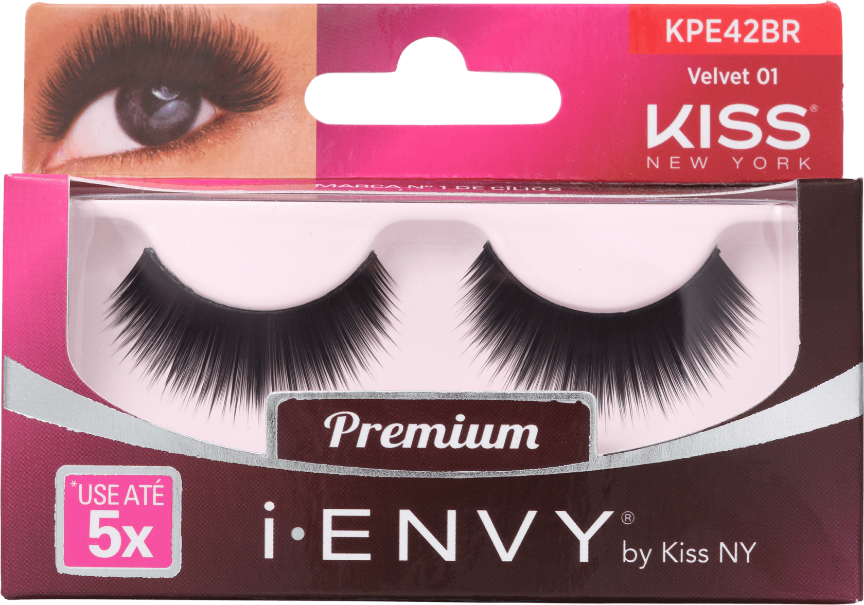 Kiss New York i-Envy Velvet 01 - Cílios Postiços