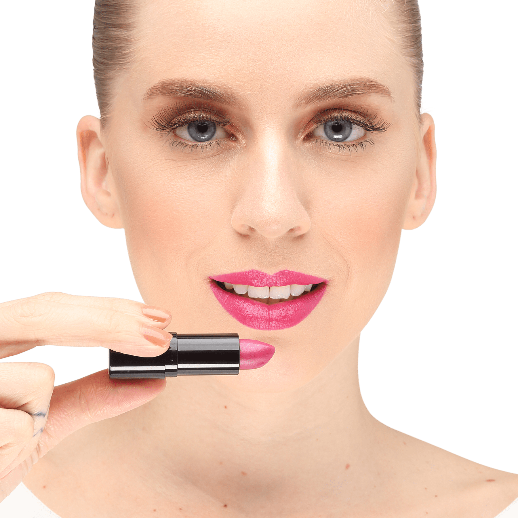 Kiss New York Ruby Kisses Fúscia - Batom Cintilante 3,5g