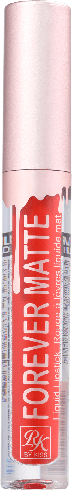 Kiss New York Ruby Kisses Forever Matte Wild Fire - Batom Líquido 3ml