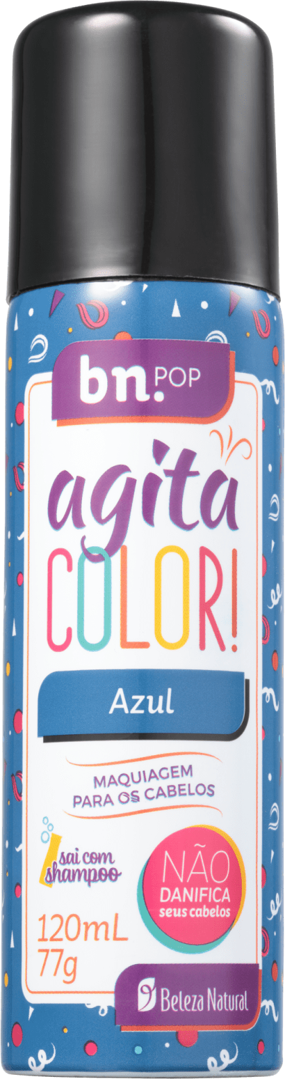 Beleza Natural Bn.Pop Agita Color Azul - Coloração Temporária 120ml