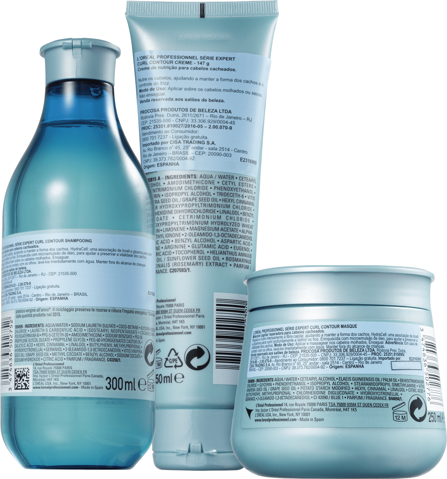 Kit L'Oréal Professionnel Serie Expert Curl Contour Trio (3 Produtos)