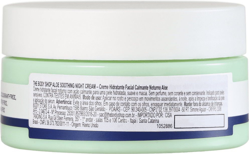 The Body Shop Aloe Soothing - Creme Hidratante Noturno 50ml
