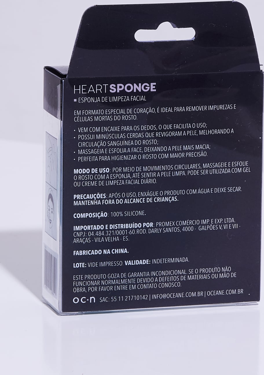 Heart Sponge Acqua - Esponja de Limpeza Facial
