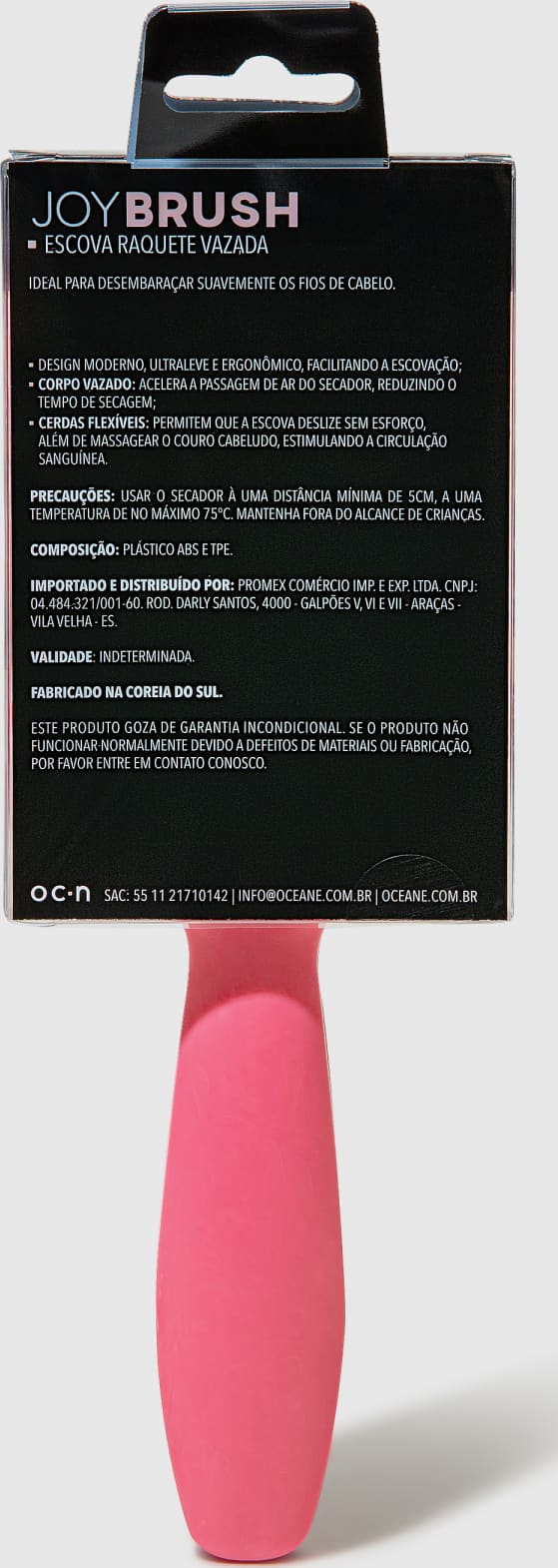 Joy Brush Rosa - Escova de Cabelo