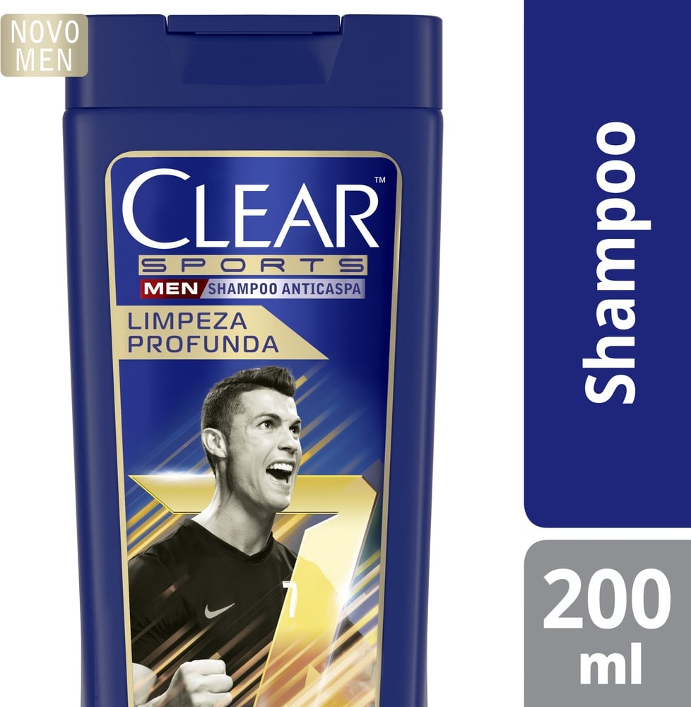Clear Sports Men Limpeza Profunda - Shampoo Anticaspa 200ml