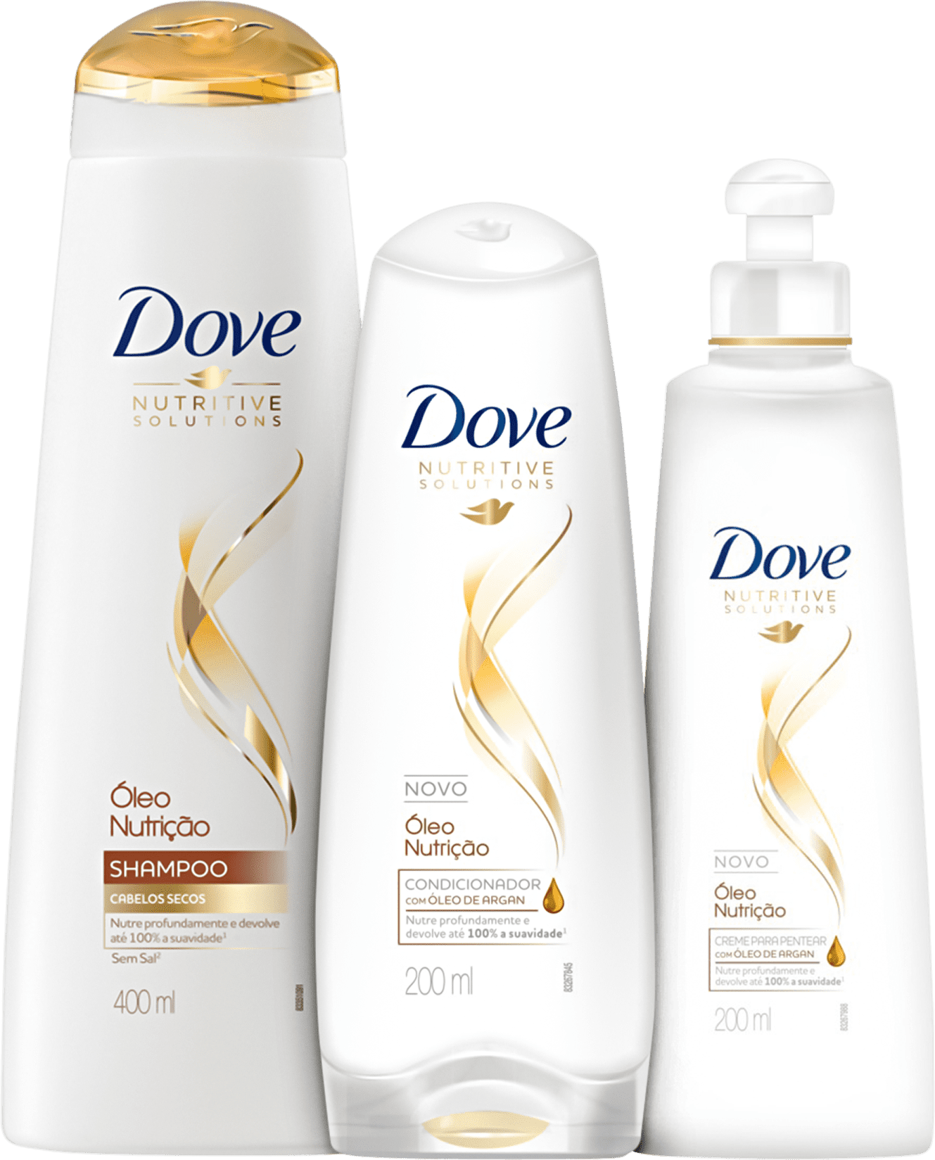 Kit Dove Óleo Nutrição Plus Care (3 Produtos)