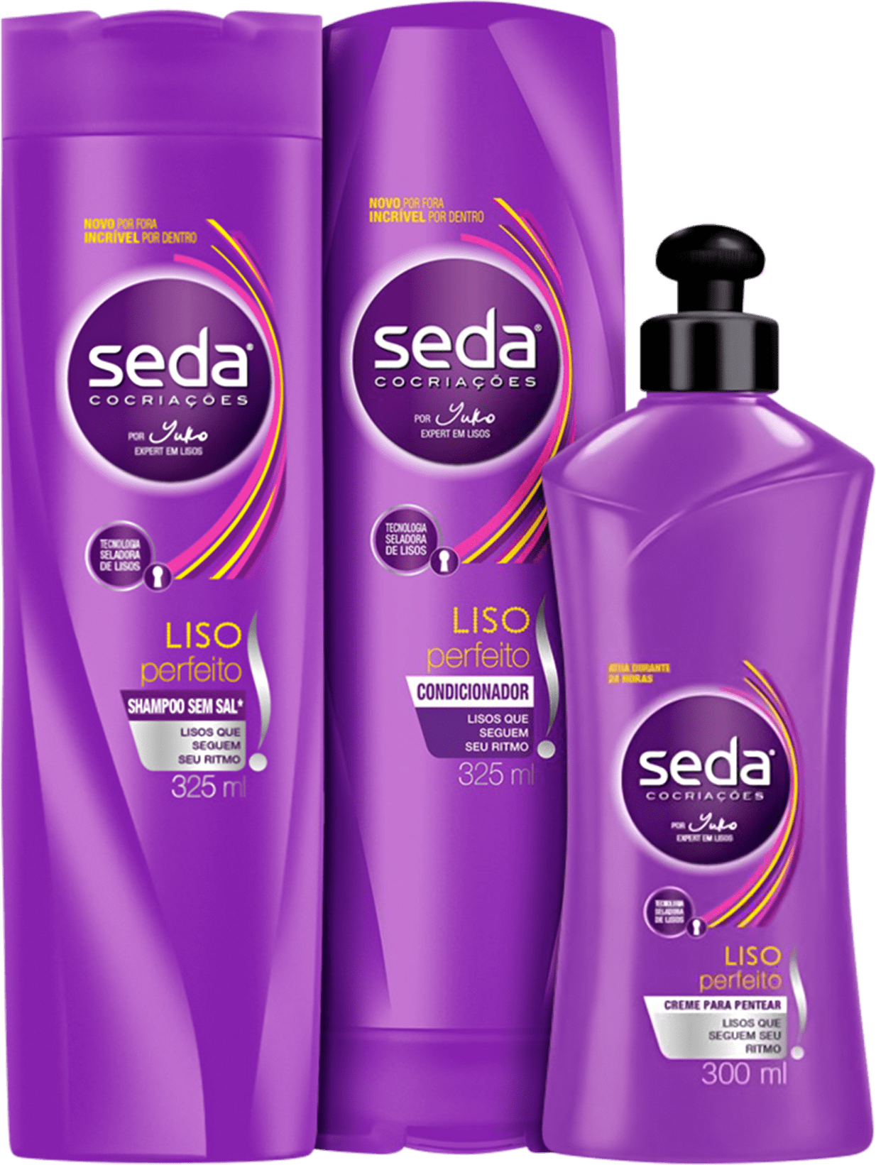 Kit Seda Liso Perfeito e Desembaraçado (3 Produtos)