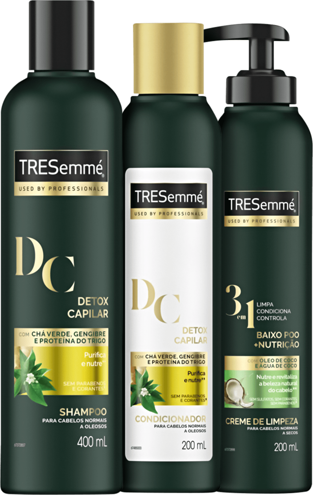Kit TRESemmé Detox Capilar Co-Wash Light (3 Produtos)