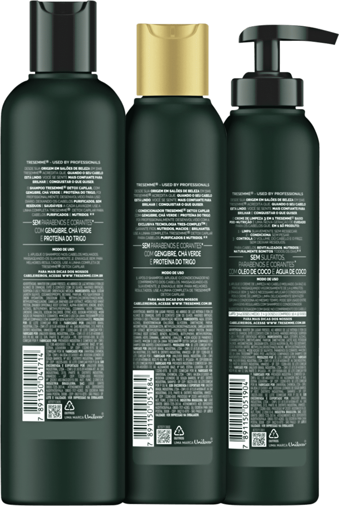 Kit TRESemmé Detox Capilar Co-Wash Light (3 Produtos)