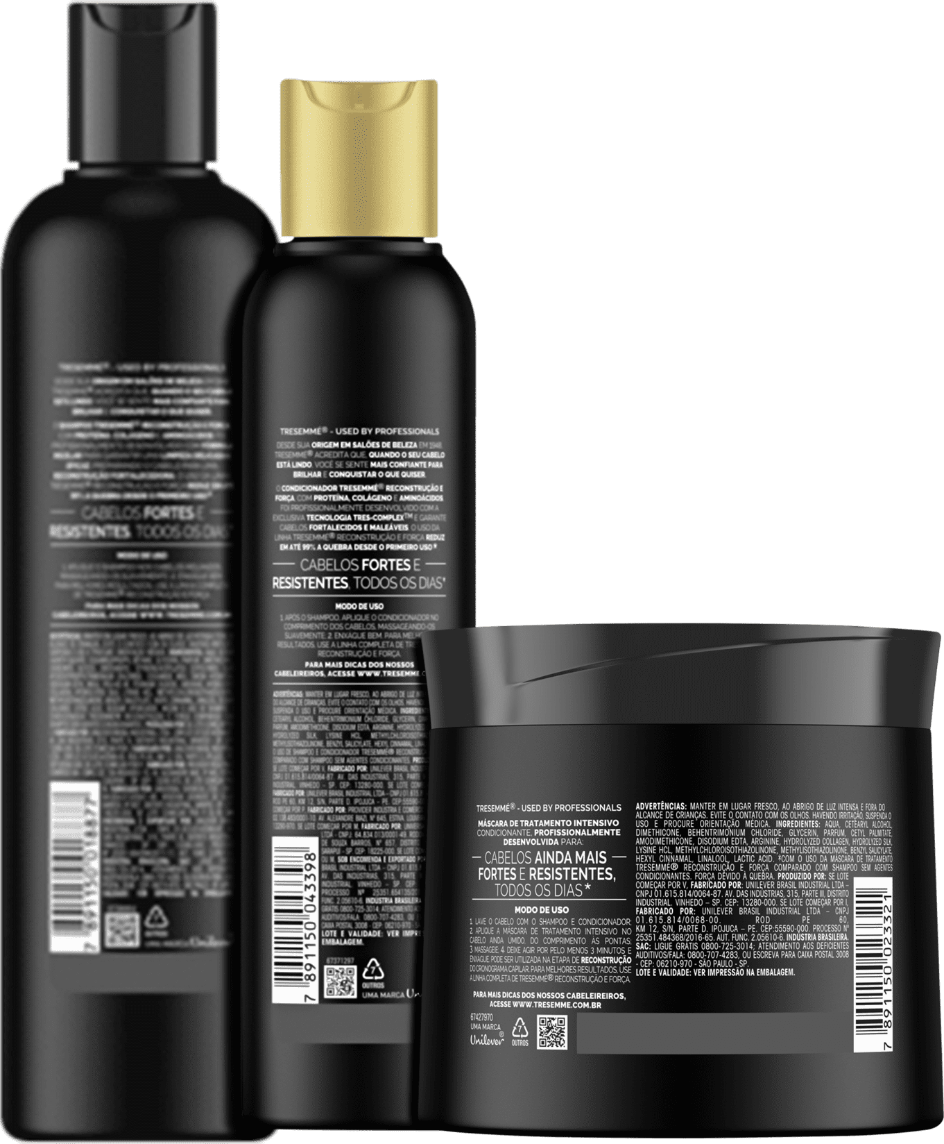 Kit TRESemmé Reconstrução e Força Basic (3 Produtos)