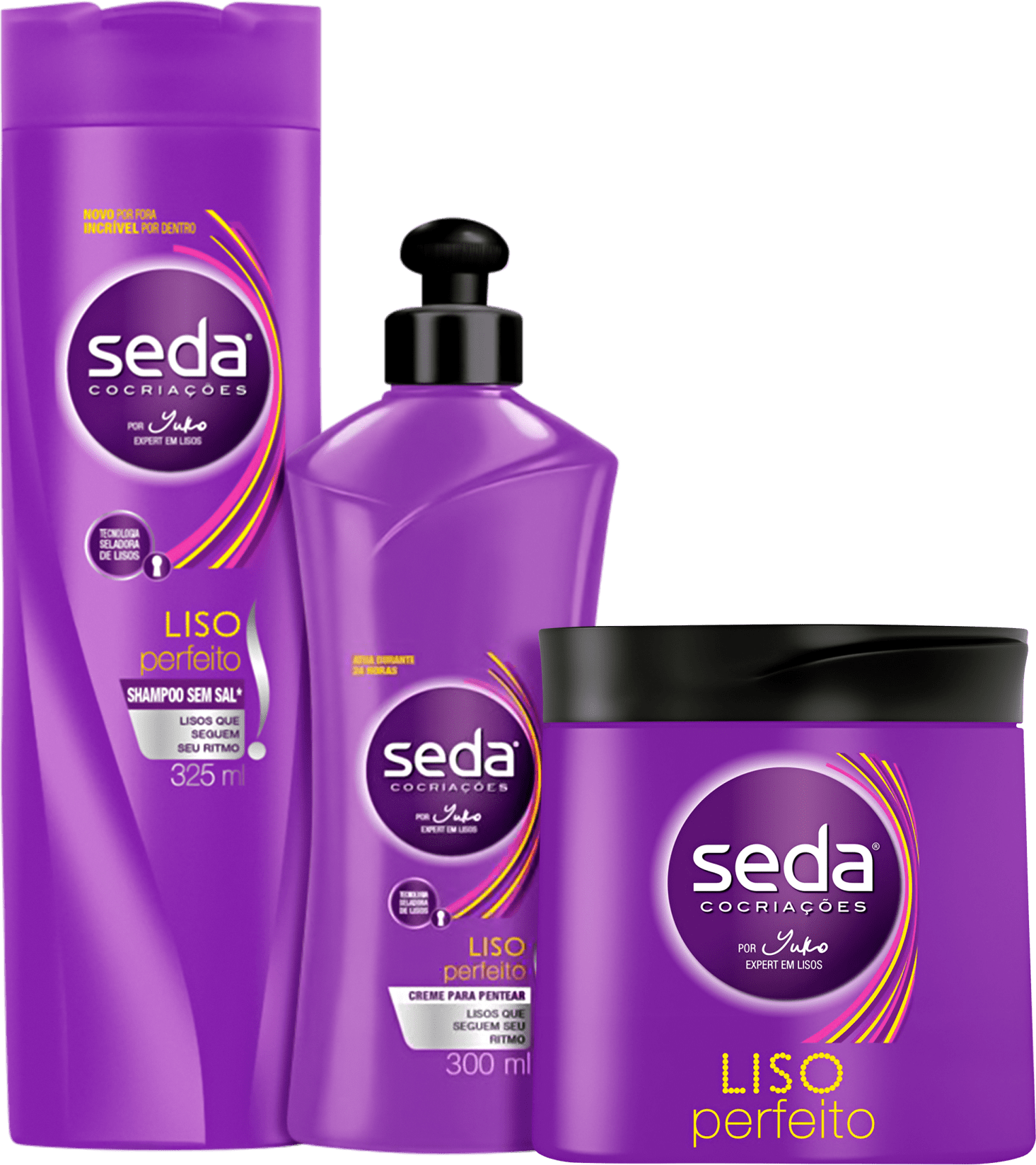 Kit Seda Liso Perfeito e Intenso (3 Produtos)