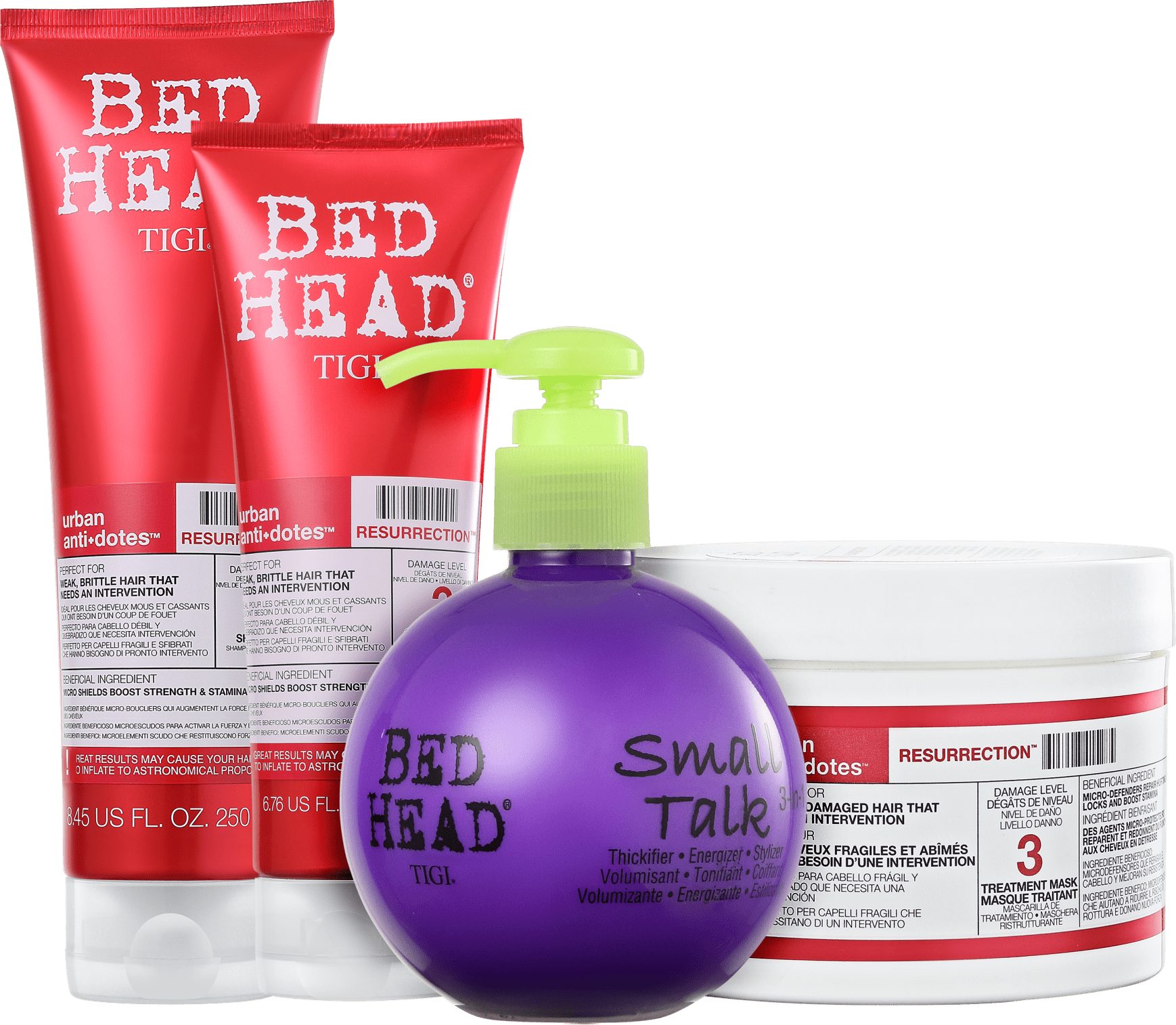 Kit TIGI Bed Head Urban Anti+Dotes 3 Small Talk Full (4 Produtos)