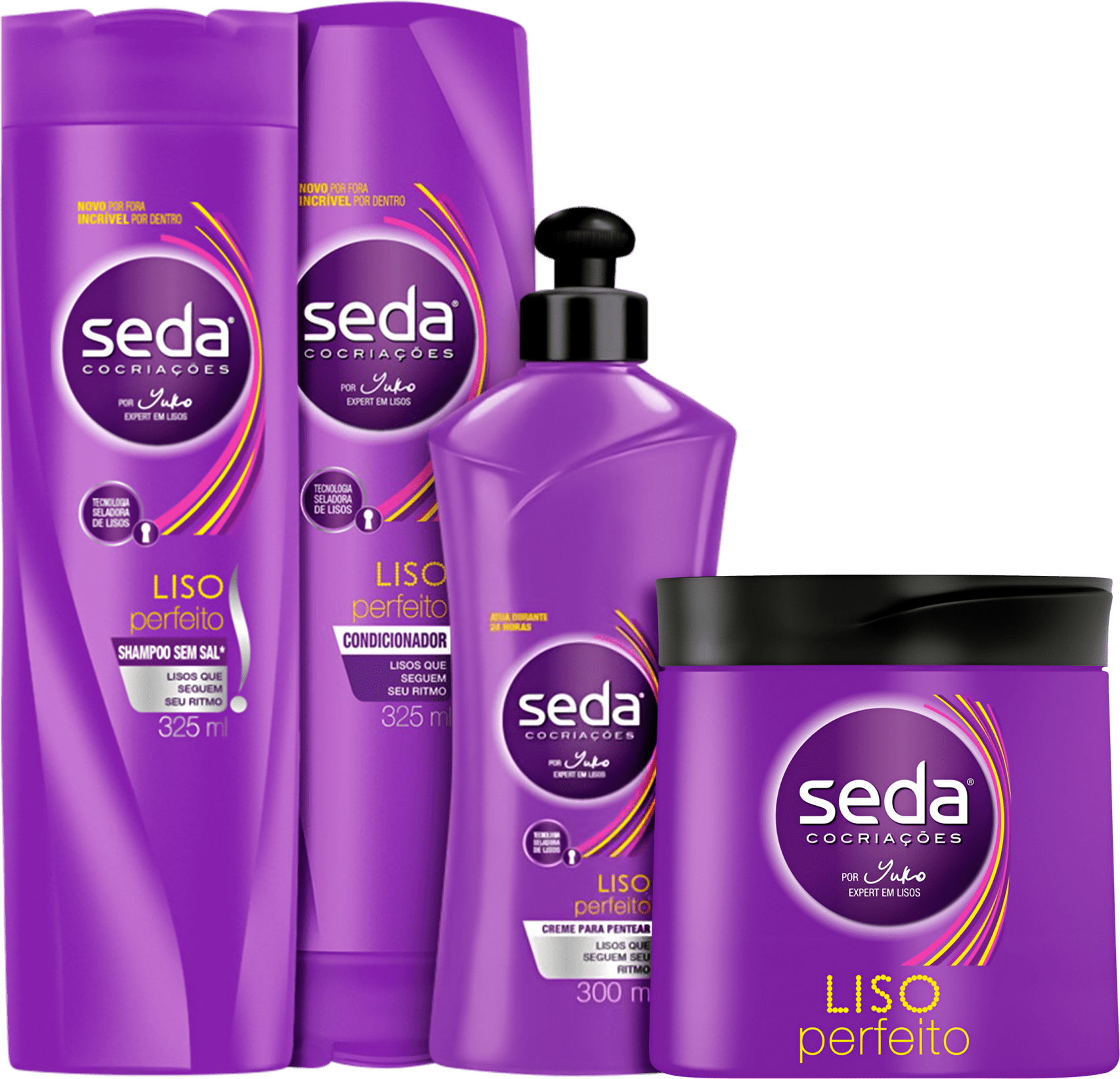 Kit Seda Liso Perfeito Full (4 Produtos)