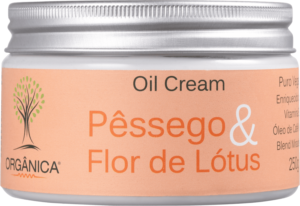Orgânica Pêssego e Flor de Lótus Oil - Creme Hidratante Corporal 250g