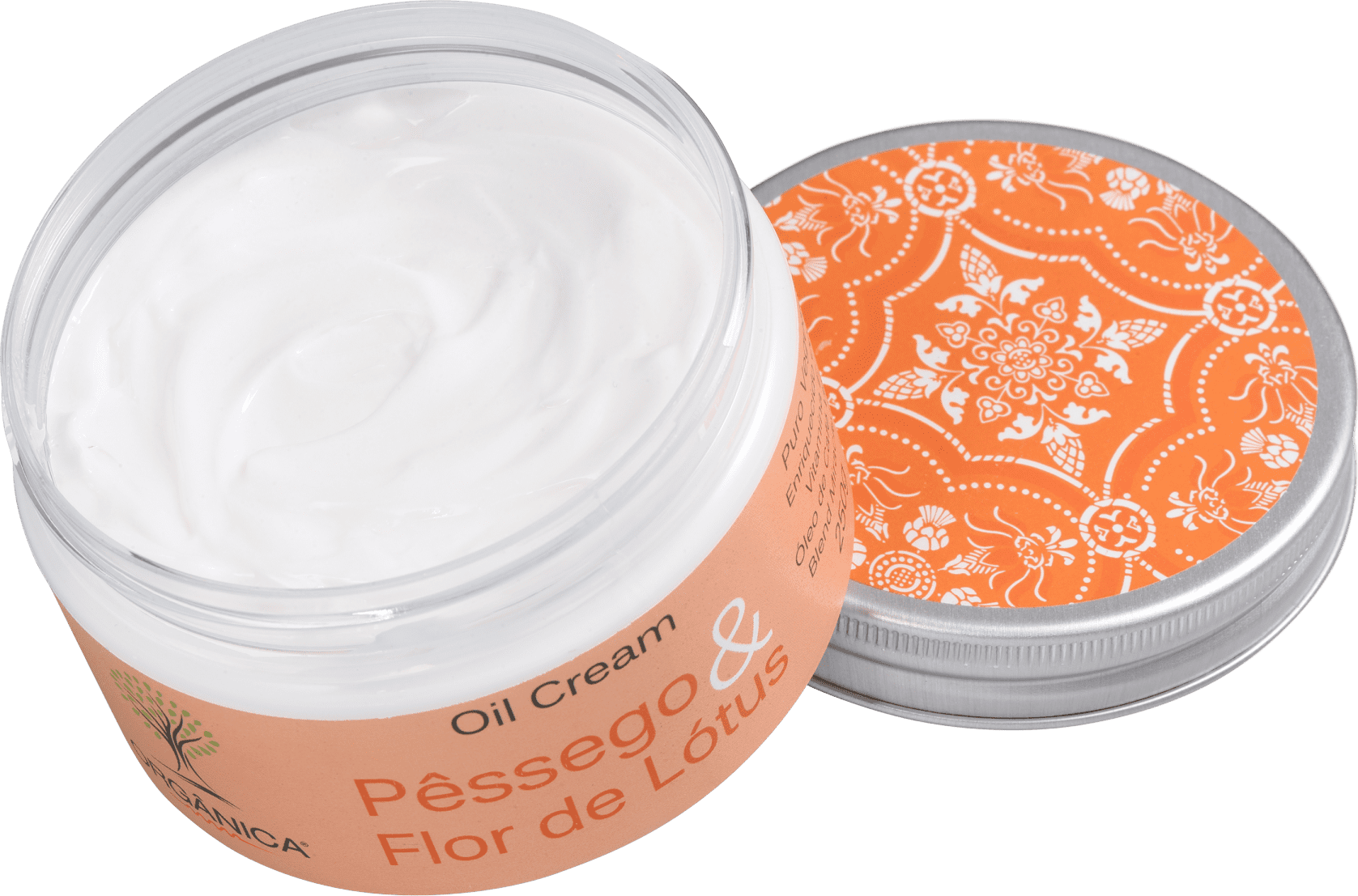 Orgânica Pêssego e Flor de Lótus Oil - Creme Hidratante Corporal 250g