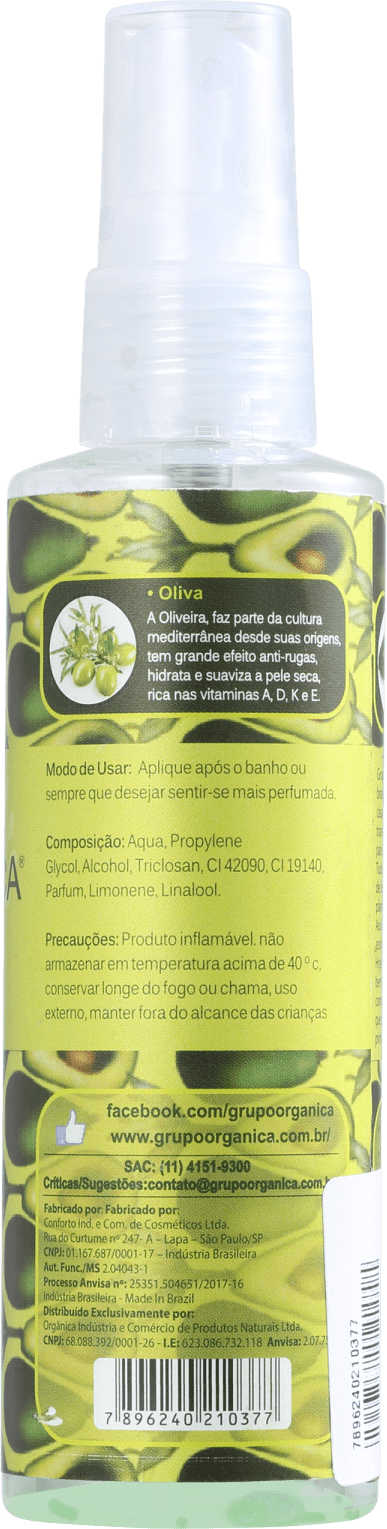 Orgânica Abacate e Oliva - Body Spray 100ml