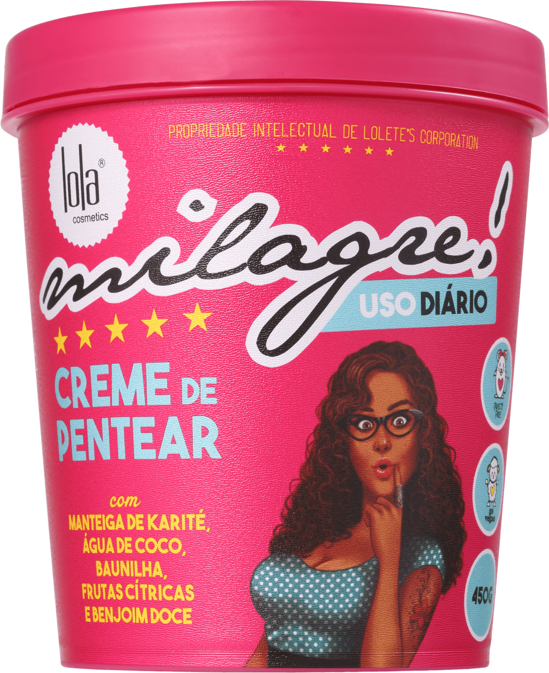 Lola Cosmetics Milagre - Creme de Pentear 450g