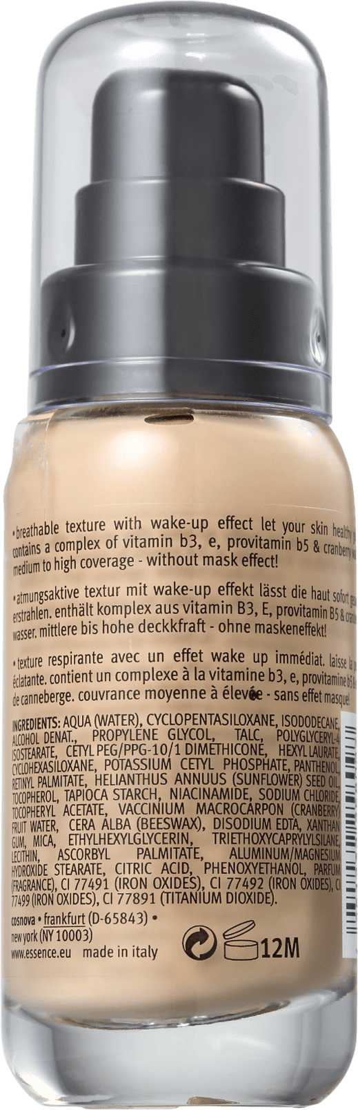 Essence Fresh & Fit 30 Fresh Honey - Base Líquida 30ml