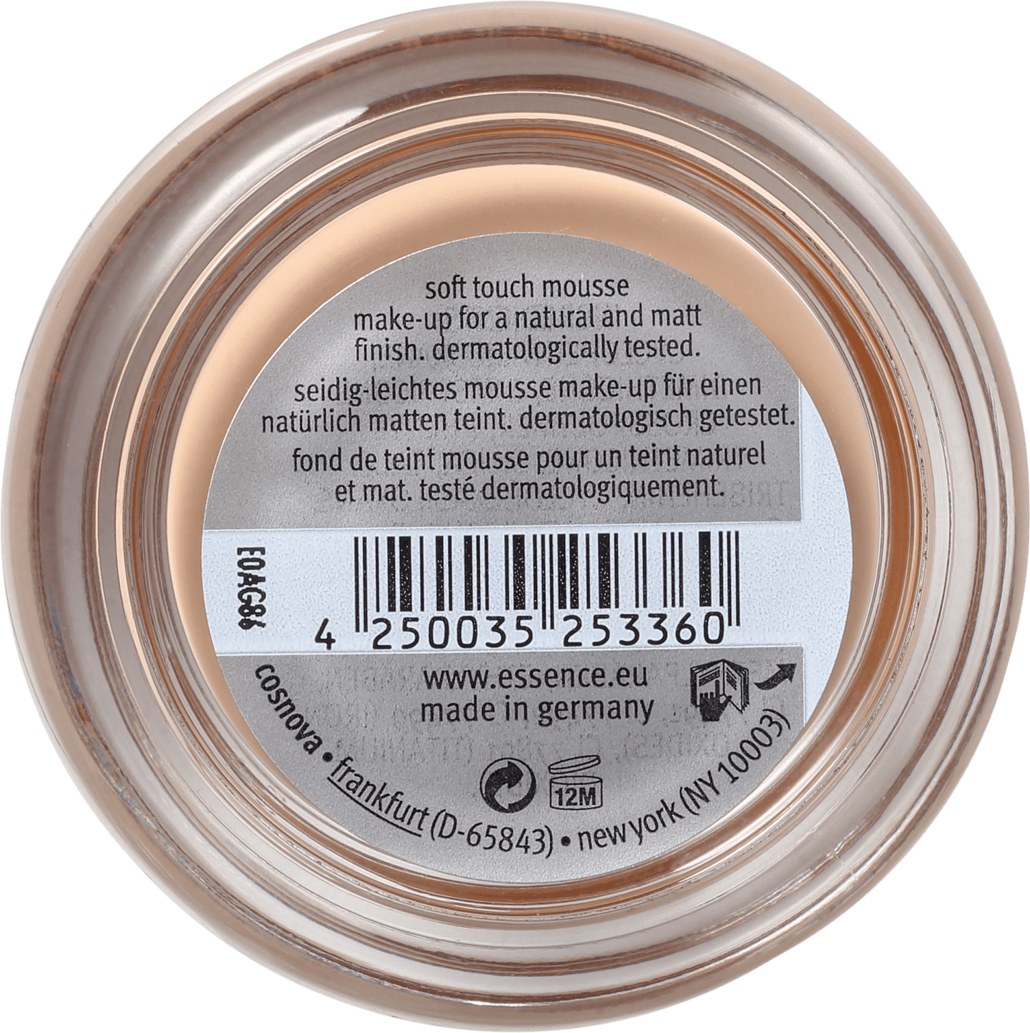 Essence Soft Touch Mousse 01 Matt Sand - Base Cremosa 16g